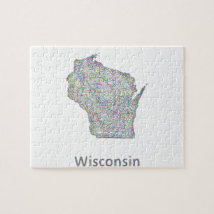Wisconsin karta pussel