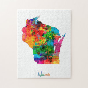 Wisconsin karta pussel