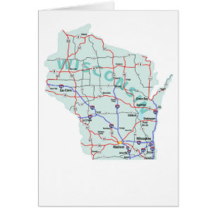 Wisconsin Karta tomt kort