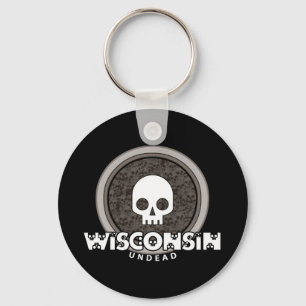 Wisconsin Keychain-Mörk för cute Punk-skal Nyckelring