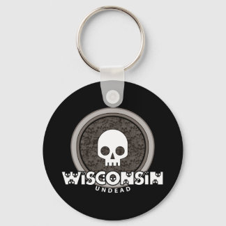 Wisconsin Keychain-Mörk för cute Punk-skal Nyckelring