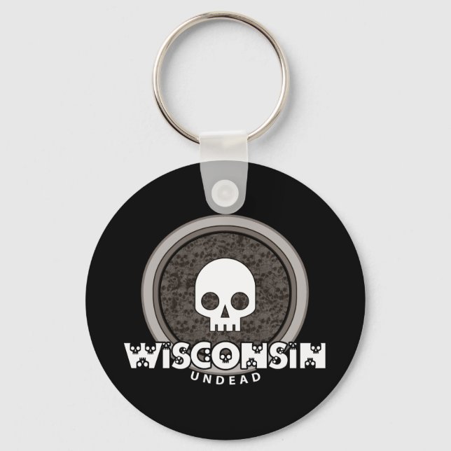 Wisconsin Keychain-Mörk för cute Punk-skal Nyckelring (Framsida)