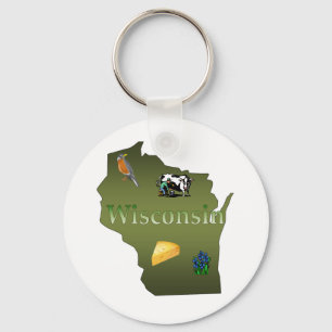 Wisconsin Keychain Nyckelring