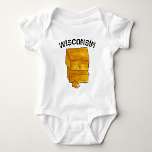 Wisconsin Kid Gult Cheddar Cheese Madison WI T Shirt