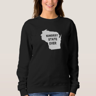Wisconsin Kindest State någonsin Travel Best Rank  T Shirt