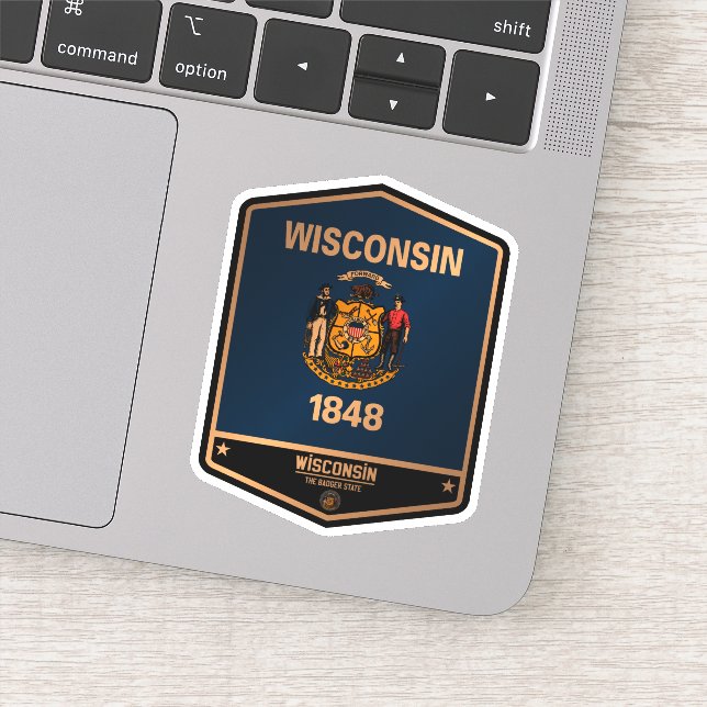 Wisconsin Klistermärken (Detalj)