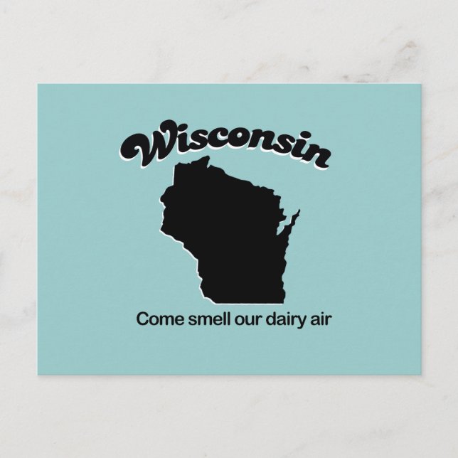 Wisconsin - Kom doftar vår mejerie luft Vykort (Framsida)
