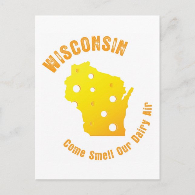 Wisconsin Kom Smell Vår mejerie Luft Vykort (Framsida)