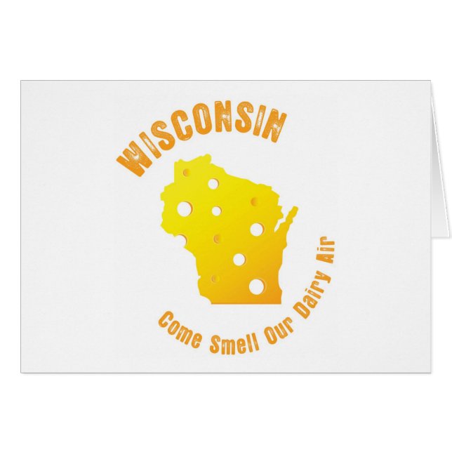 Wisconsin komlukt vår mejeriluft hälsningskort (Framsidan Horizontal)