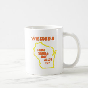 Wisconsin komlukt vår mejeriluft kaffemugg