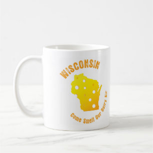 Wisconsin komlukt vår mejeriluft kaffemugg