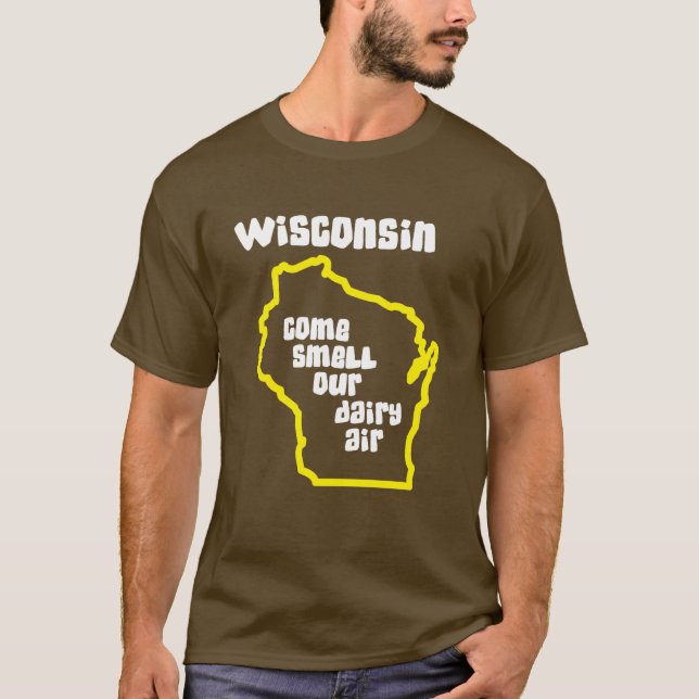 Wisconsin komlukt vår mejeriluft t-shirt (Framsida)