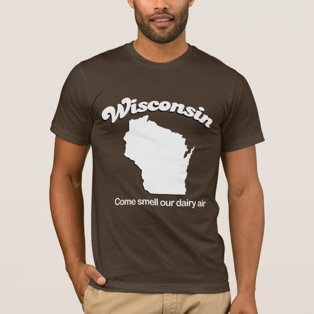 Wisconsin - komlukt vår mejeriluftT-tröja T-shirt (Framsida)