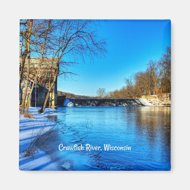 Wisconsin, Kräftor River nära Elba Magnet (Framsidan)