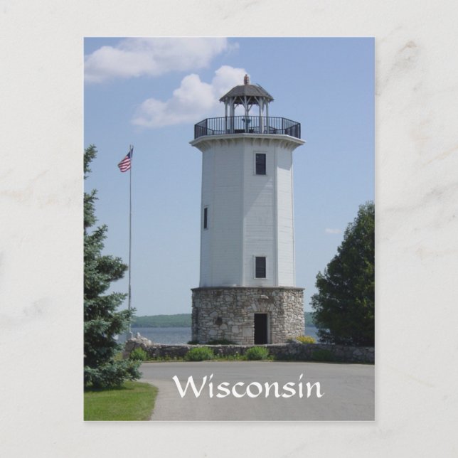 Wisconsin Lighthouse Vykort (Framsida)