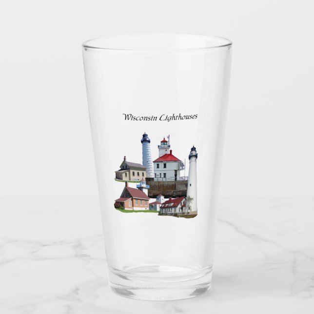 Wisconsin Lighthouses-glas Glaskopp (Framsida)