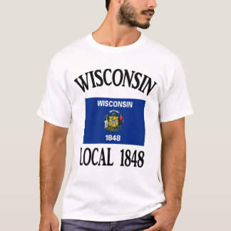 Wisconsin lokal 1848 t-shirt