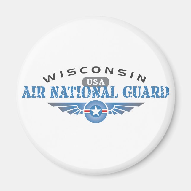 Wisconsin Luft nationalgarde Magnet (Framsidan)