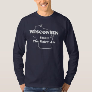Wisconsin lukt ringeren för mejeriluftlångärmad tee