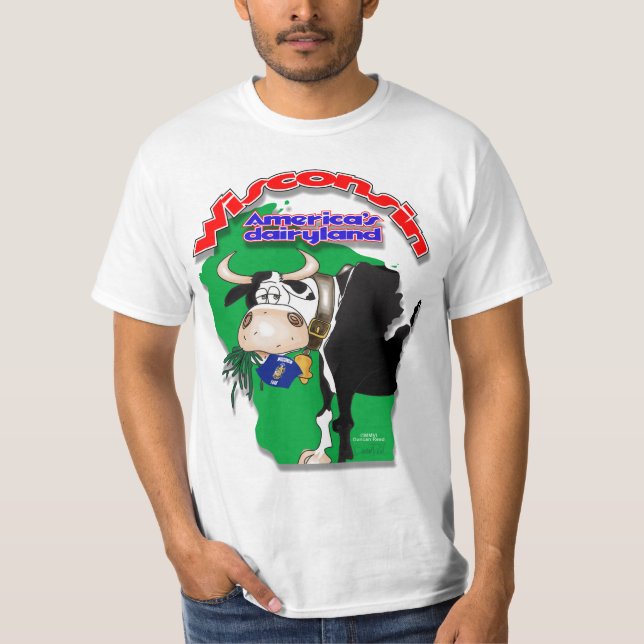 Wisconsin mapcow tee (Framsida)