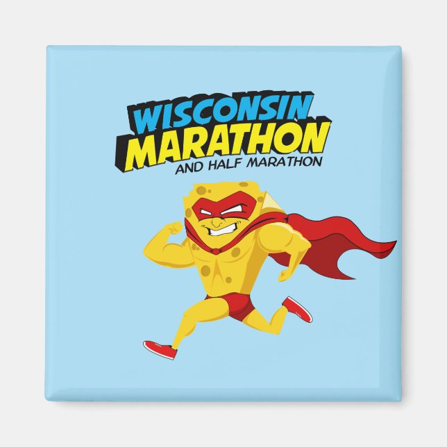 Wisconsin Marathon Tävling Day Magnet (Framsidan)