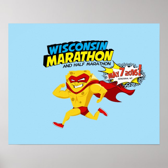 Wisconsin Marathon Tävling Day Poster (Framsidan)