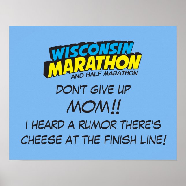 Wisconsin Marathon Tävling Day Poster (Framsidan)