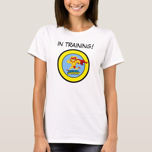 Wisconsin Marathon Training Tee Shirt (Framsida)