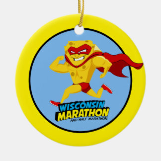 Wisconsin maratonPosta-Maraton Julgransprydnad Keramik