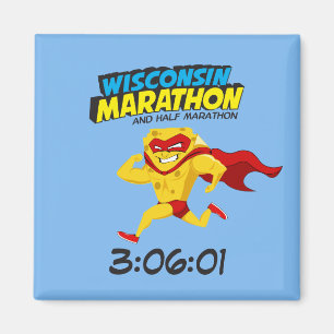 Wisconsin maratonPosta-Maraton Magnet