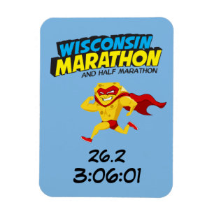 Wisconsin maratonPosta-Maraton Magnet