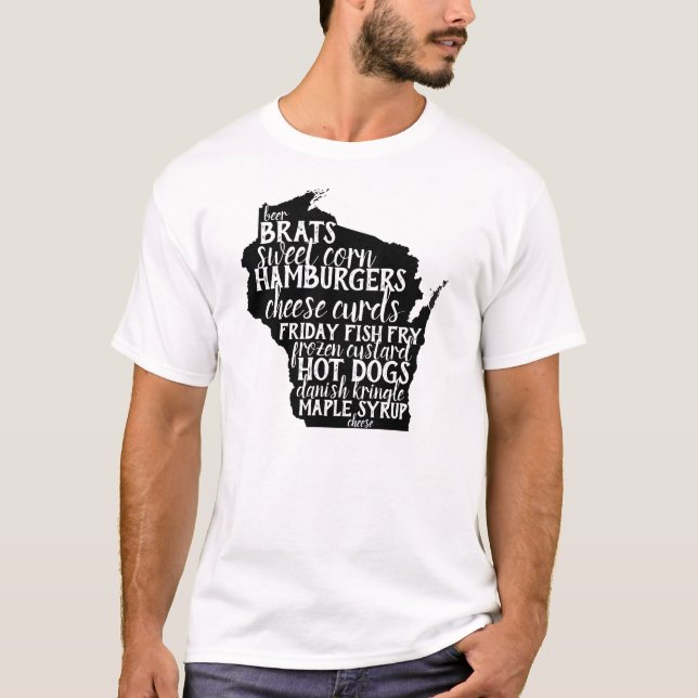 Wisconsin matkvällsmål redo t shirt (Framsida)