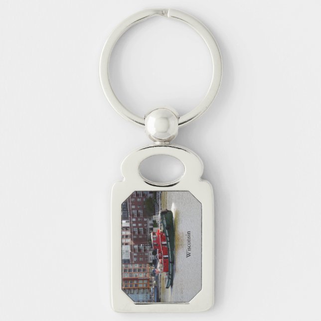 Wisconsin metall nyckelring (Framsidan)