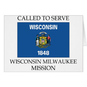Wisconsin Milwaukee LDS beskickning som kallas fö Hälsningskort