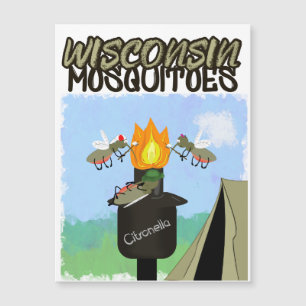 Wisconsin Mosquitoes Tecknad - Tiki Camping