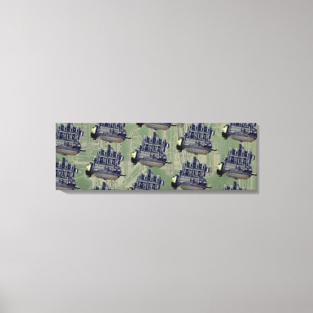 Wisconsin Motor Milwaukee Wisconsin Engine Tidigt  Canvastryck (Framsida)