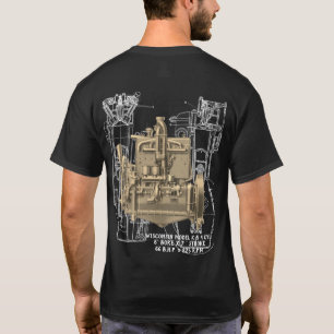 Wisconsin Motor Milwaukee Wisconsin Engine Tidigt T-shirt