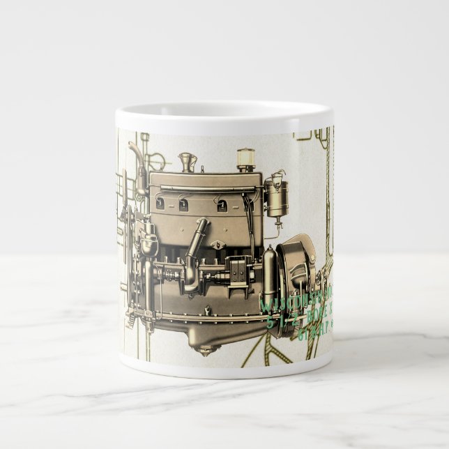 Wisconsin Motor Milwaukee Wisconsin-gasmotor B-3 Jumbo Mugg (Framsidan)