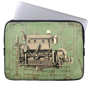 Wisconsin Motor Milwaukee Wisconsin-gasmotor B-3 Laptop Fodral