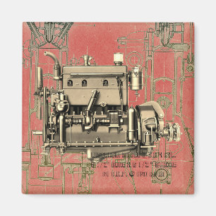 Wisconsin Motor Milwaukee Wisconsin-gasmotor B-3 Magnet