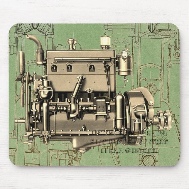 Wisconsin Motor Milwaukee Wisconsin-gasmotor B-3 Musmatta (Framsidan)