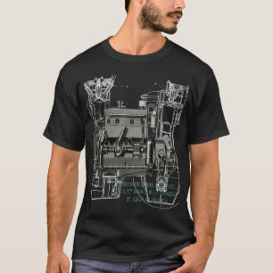 Wisconsin Motor Milwaukee Wisconsin-gasmotor B-3 Tee Shirt