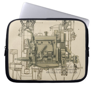 Wisconsin Motor Milwaukee Wisconsin gasmotor X Laptop Fodral