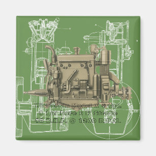 Wisconsin Motor Milwaukee Wisconsin gasmotor X Magnet