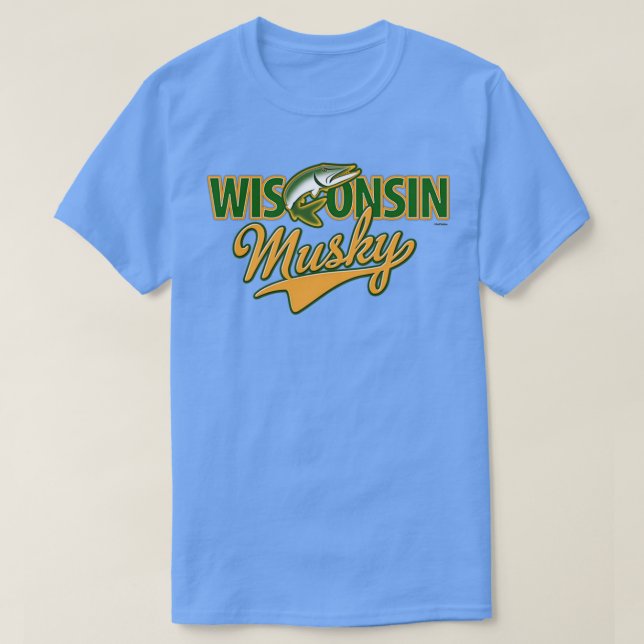 Wisconsin Musky T Shirt (Design framsida)