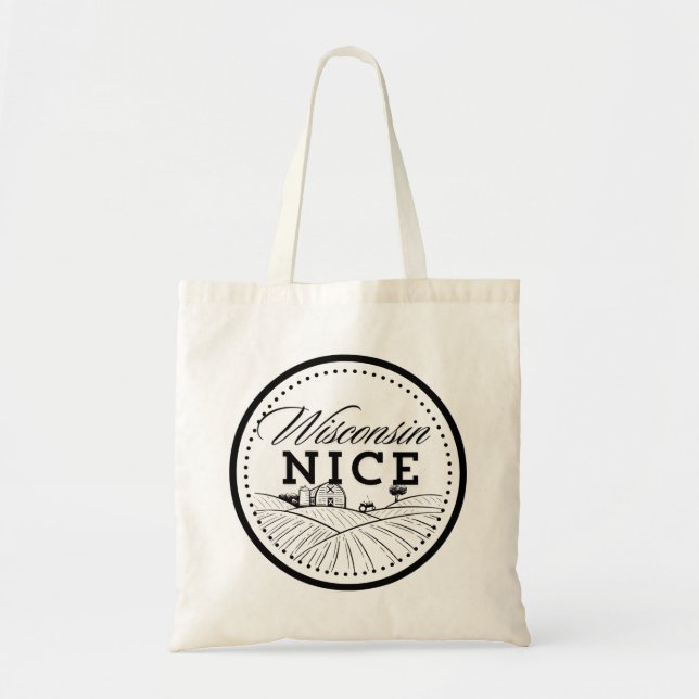 Wisconsin Nice tote Tygkasse (Framsidan)