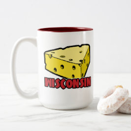 Wisconsin ostbit Två-Tonad mugg