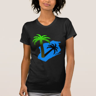 Wisconsin palmträd tee shirt