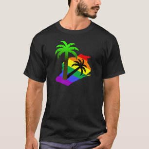 Wisconsin palmträd tee shirt