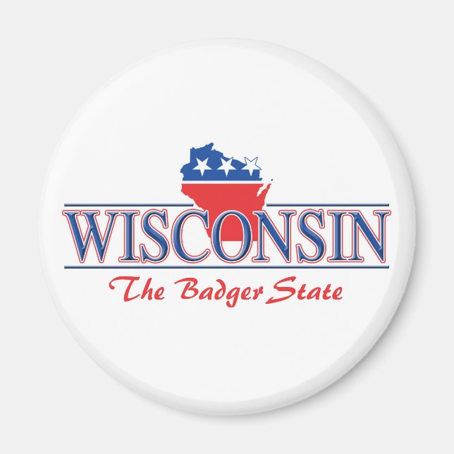 Wisconsin Patriotic Magnets Magnet (Framsidan)